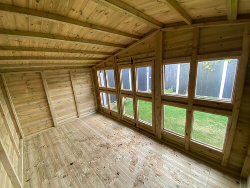 #SHA034 18x8 Apex Summer House Combi