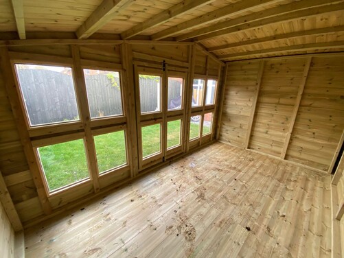 #SHA034 18x8 Apex Summer House Combi
