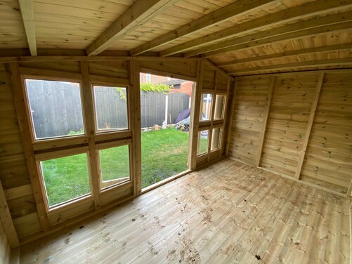 #SHA034 18x8 Apex Summer House Combi