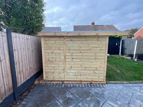 #SHA034 18x8 Apex Summer House Combi