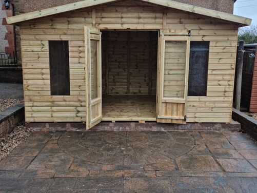 #SHA054 14x11 Apex Summer House