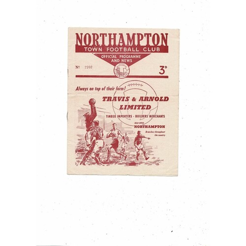 Northampton Town Home Football Programmes
