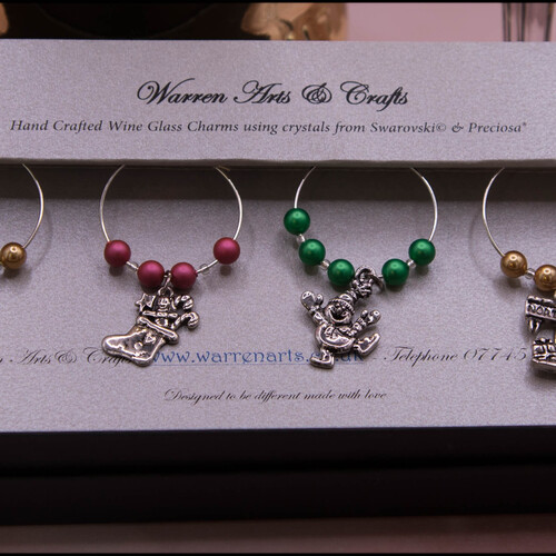 Christmas Wine Glass Charms