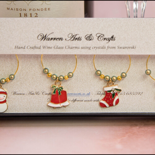 Christmas Wine Glass Charms