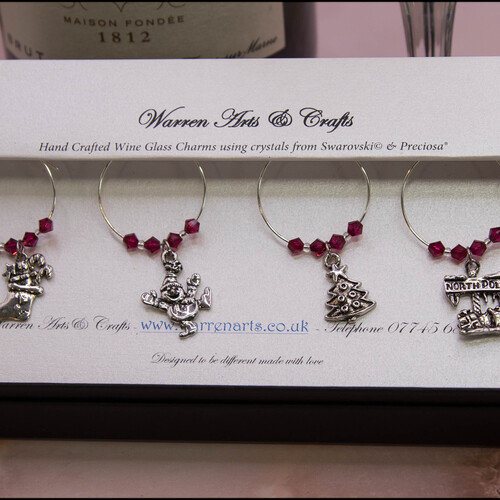 Christmas Wine Glass Charms