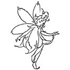 Garden Fairy Rubber Stamp (Available in 3 sizes) from £6.89
