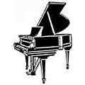 Grand Piano Rubber Stamp (Available in 3 sizes) from £6.89