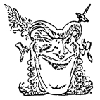 Jester's Mask 1 Rubber Stamp