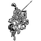 Jousting Knight Rubber Stamp