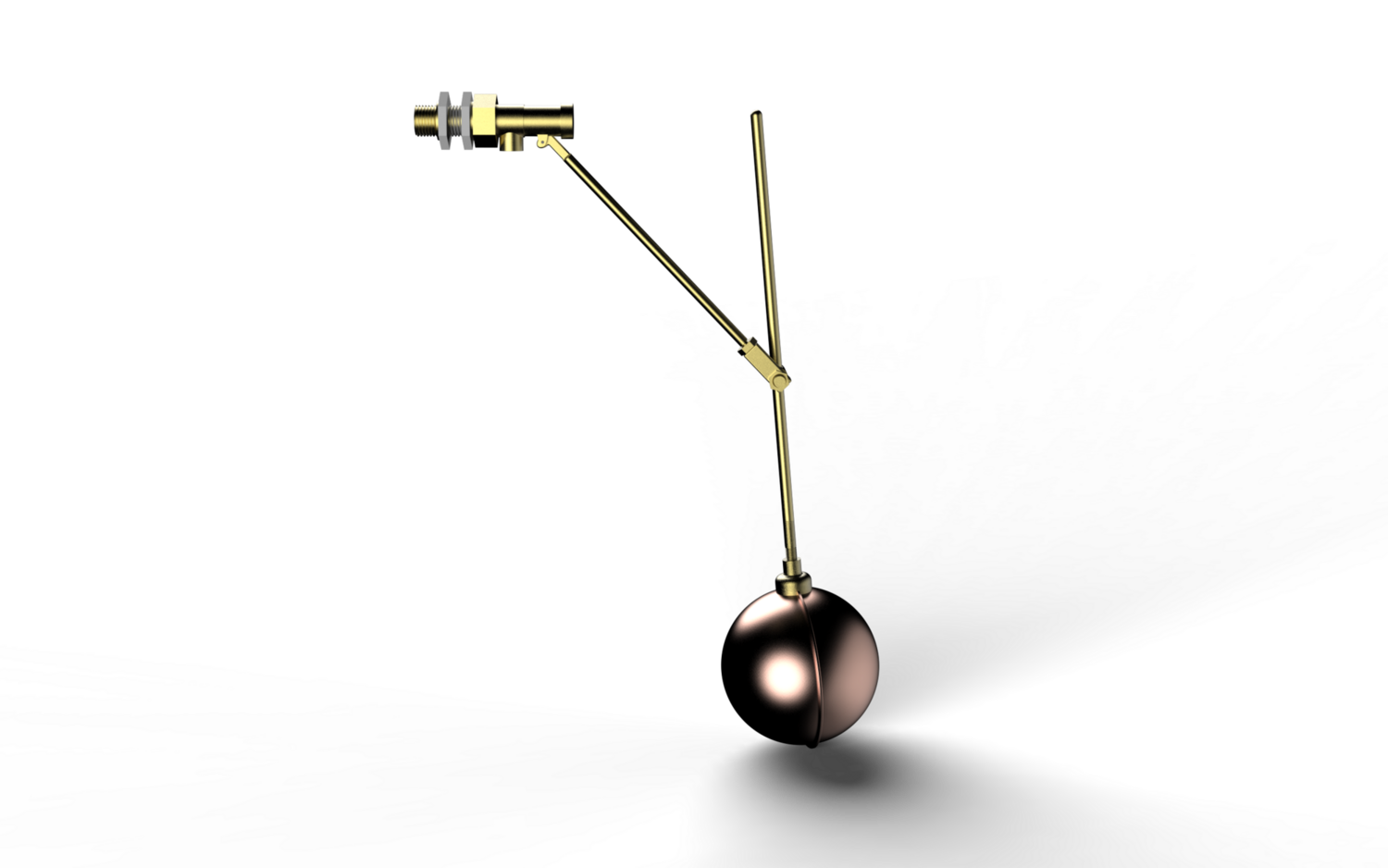 BS 1212 Float Valve with Drop Arm & Float 28mm or 1 inch Purewater
