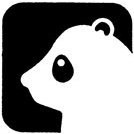 Panda (Block) Rubber Stamp (Available in 3 sizes)