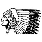 Red Indian Rubber Stamp