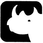 Rhino (Block) Rubber Stamp