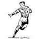 Rugby Player Rubber Stamp