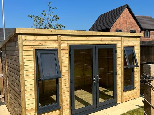#PVC032 14x8 Pent Summer House