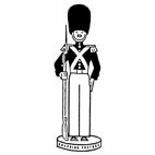 Toy Soldier Rubber Stamp