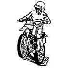 Trials Rider (1) Rubber Stamp