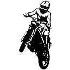 Trials Rider (2) Rubber Stamp