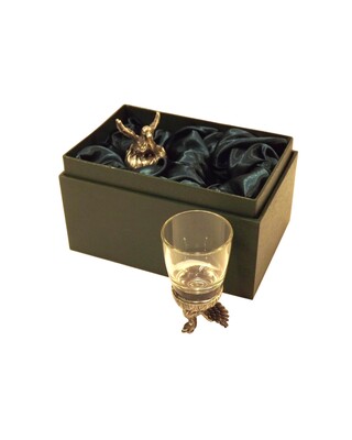 Animal Head Shot Glasses sets of 2 in gift box (Goose)