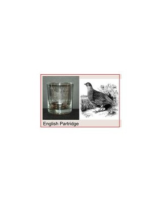 UK Game Engraved Whisky Glasses x 4