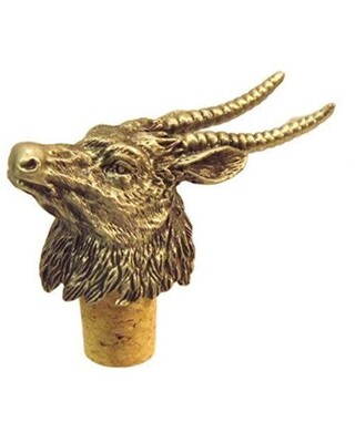  Animal head white metal bottle stoppers