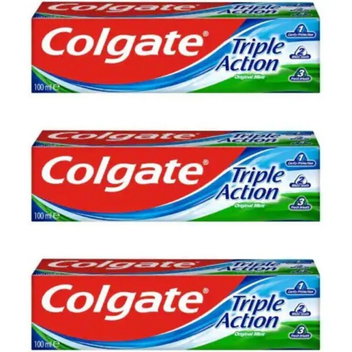 Colgate Triple Action Toothpaste 100ml- pack of 3