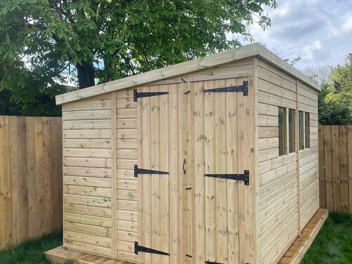 #P058 12x8 Pent Shed