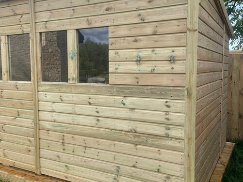 #P058 12x8 Pent Shed