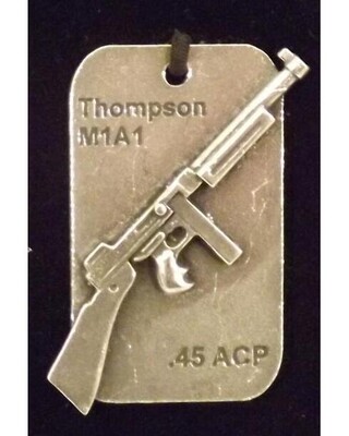 Dog tag gun key rings