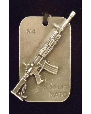 Dog tag gun key rings