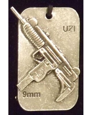 Dog tag gun key rings