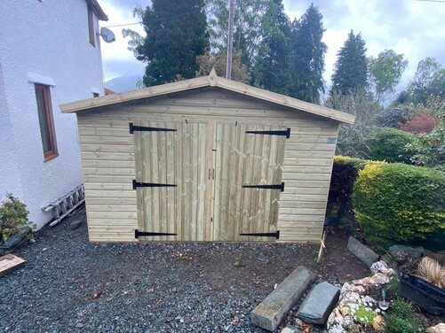 #A060 18x12 Apex Shed Garage