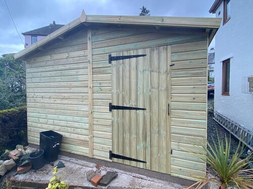 #A060 18x12 Apex Shed Garage