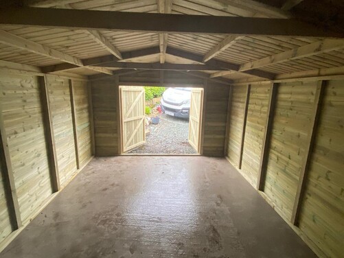 #A060 18x12 Apex Shed Garage