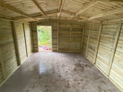 #A060 18x12 Apex Shed Garage