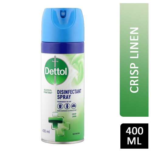 Dettol Crisp Linen Disinfectant Spray 400ml