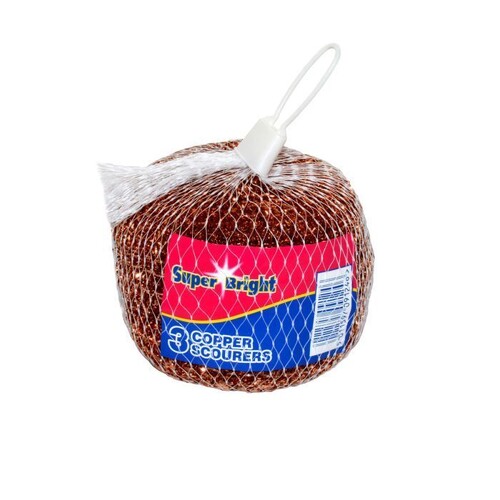 Superbright Copper Plated Scourer 3PK