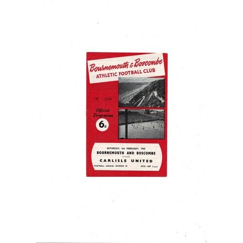 Carlisle United Away Football Programmes