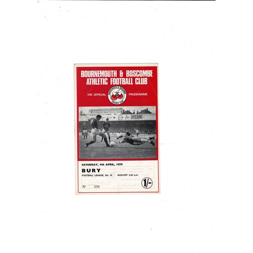 Bournemouth Home Football Programmes