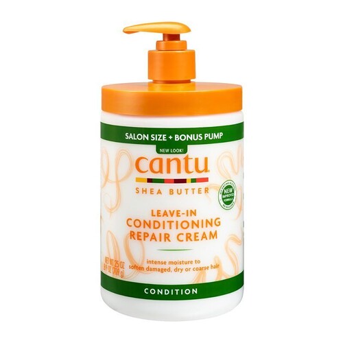 Cantu Shea Butter Leave-In Conditioning Repair Cream Salon Size with Pump 709g