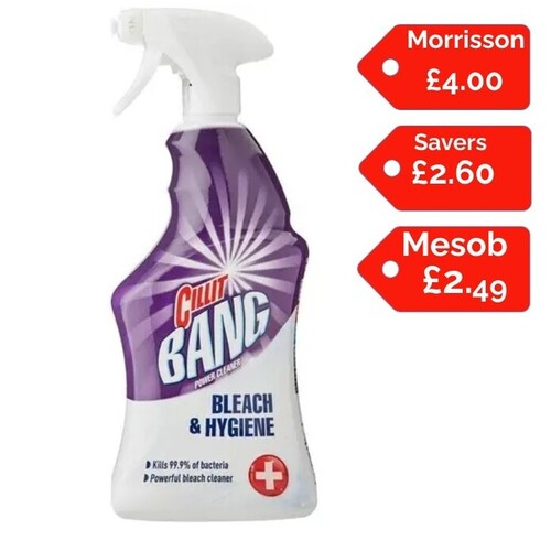 Cillit Bang Bleach and Hygiene Spray Cleaner 750ml