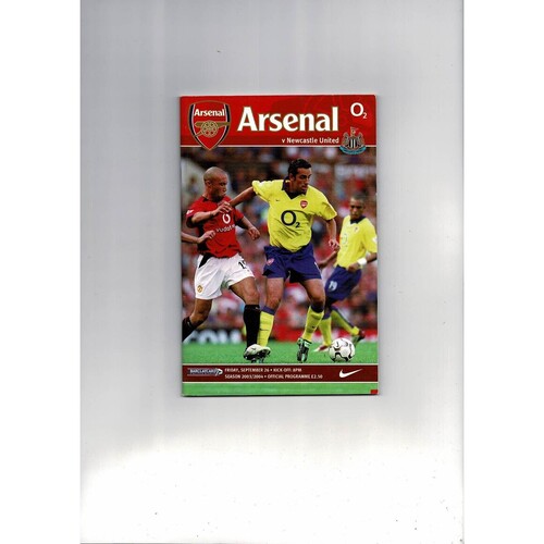 Newcastle United Away Football Programmes