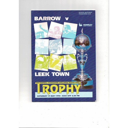 FA Trophy Final Football Programmes