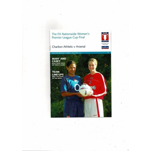 Women's League Cup Final Football Programmes