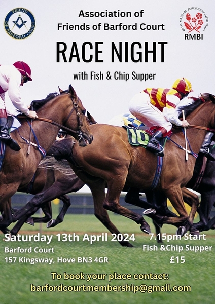 Race Night at Barford Court  on 13th April 