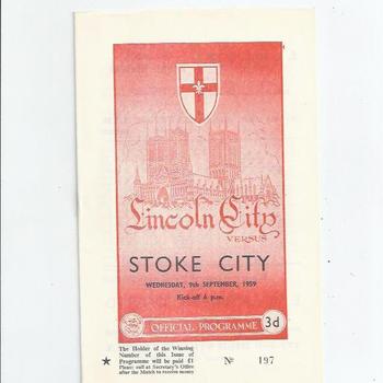 Lincoln City Home Football Programmes