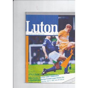 Wimbledon Away Football Programmes