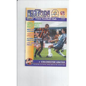 Colchester United Away Football Programmes