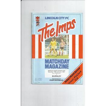 Burnley Away Football Programmes