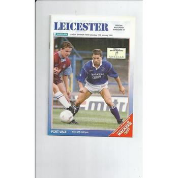 Port Vale Away Football Programmes